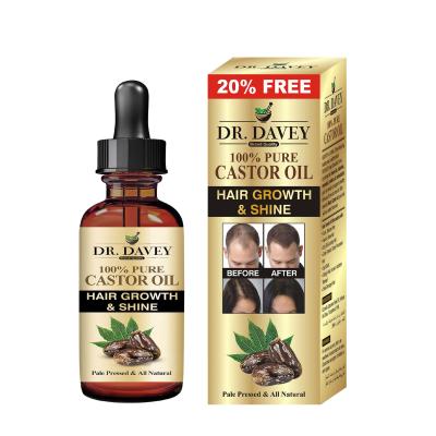 China DR.DAVEY Hair Care 100% Pure Castor Oil Hair Growth and Shine Size Quality Ginger Extract Fast Hair Growth Oil for sale