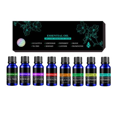 China Roushun Relaxing Aromatherapy Top 8 Essential Oils 100% Pure & Therapeutic Grade - Basic Sampler Gift Set for sale