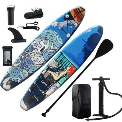 China 2021 unisex new design color animation inflatable stand up paddle board sip paddle board surfing on sale for sale