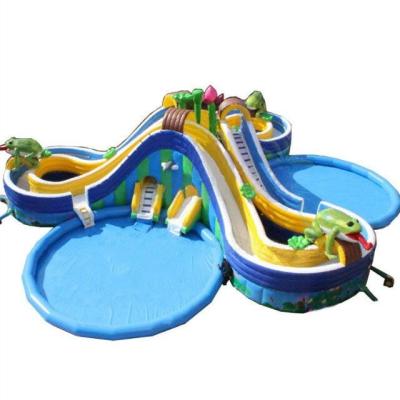 China Outdoor Amusement Park Commercial Used Water Movable Inflatable Amusement Park Design for sale