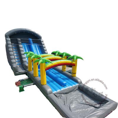 China Professional Supplier Customized Largre Double Lanes Inflatable Slide Inflatable Water Slide For Adult Customized for sale