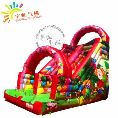 China Best Clown Inflatable Dry Slide With Beautiful Printing And High Quality Durable for sale