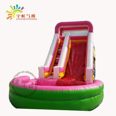 China PVC Guangzhou Factory Inflatable Pool And Slide For Kids for sale