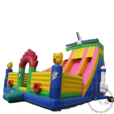 China PVC YH/OEM 2021 Big Fun Commercial Inflatable City Inflatable Games Toys For Sale Inflatable Bouncy Castle Slides Amusement Park for sale