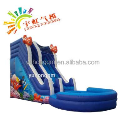 China 2019 commercial grade inflatable water slides with good price customized for sale