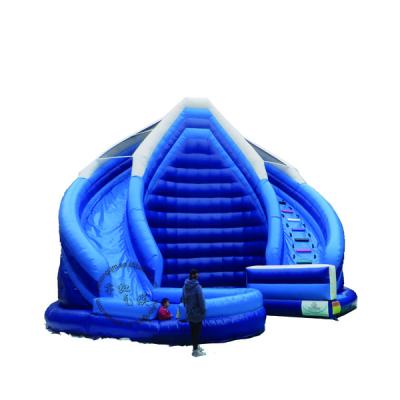 China PVC tarpaulin used inflatable dry slides inflatable stair slides for sale for sale