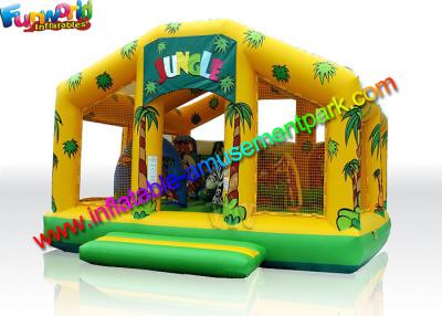 China Good Quality Inflatable Jungle Combo , PVC Inflatable Castle Bouncer With Slide For Sale for sale