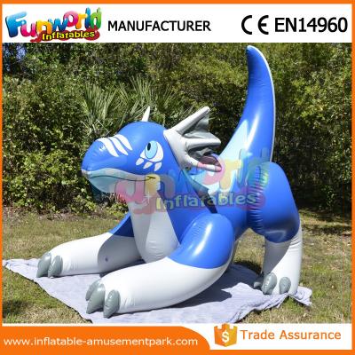 China Blue Inflatable Cartoon Characters Advertising Inflatable Sea Dragon Shape for sale