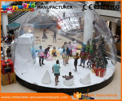 China Blow Up Globe Advertising Inflatables Indoor 0.8 MM PVC Inflatable Snow Globe for sale