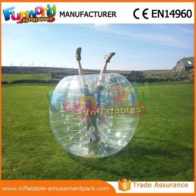 Chine boule humaine de zorb du football gonflable transparent de bulle de PVC de diamètre de 1,2 m à vendre