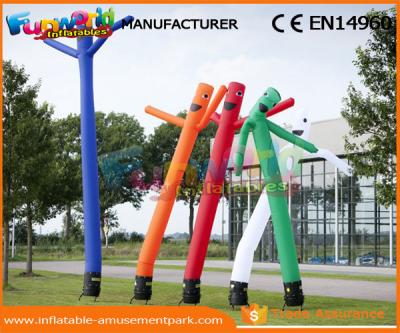 China Parachute Nylon Single Leg Inflatable Air Dancers / Air Tube Man Sky Dancer for sale