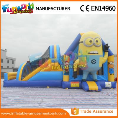 China Casa combinada inflable durable de la despedida de Spongebob con la diapositiva/las unidades combinadas inflables en venta