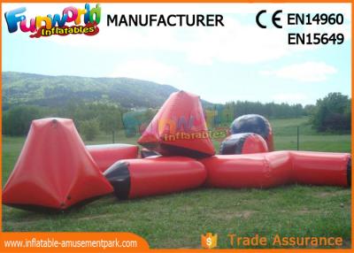 China Mehrfarben-0.6mm PVC-Planen-aufblasbare Sperren für Paintball-Sport zu verkaufen