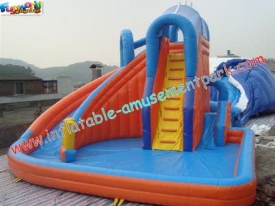 China Customized Waterproof Outdoor Inflatable Water Slides , Children Inflatable Water Pool Slide for sale