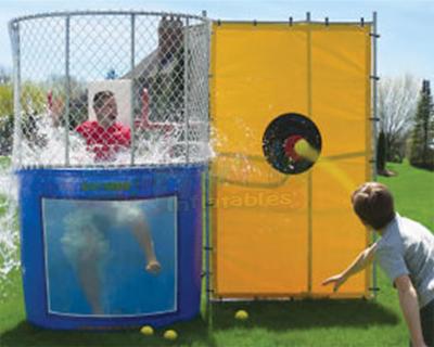 China Interactive Dunk Tank Water Game Outdoor Party Water Sport Dunking Booth for sale