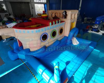 China 0.55mm PVC Inflatable Bounce House Combo Water Slide Bouncer for sale