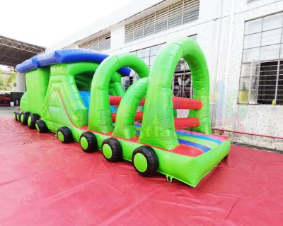 Cina Castello rimbalzante 13.2X4.7X3M Inflatable Obstacle Course del treno in vendita