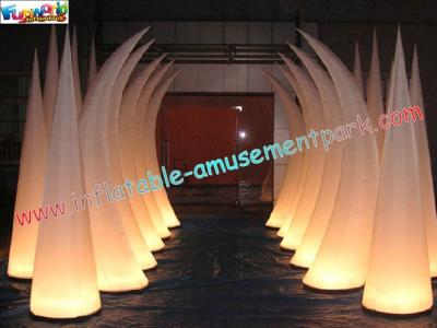 China Inflatable lighting decoration cone with LED changing light use for club, exhibition for sale