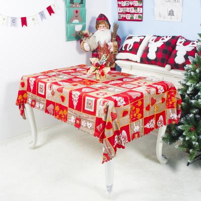 China Wholesale Custom Waterproof Christmas Cloth Table Cloth Table Cloth Decoration For Home Dining Decor for sale