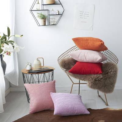 China Wholesale Corduroy Anti-pilling Soft Decorative Pillows Covers Cases Pillowcases Cushion Covers For Sofa Seat Chair Home for sale