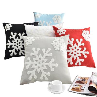 China Anti-pilling Wholesale Custom High Quality INS Tile Blanket Embroidery Cushion Cover Farmhouse Tiles For Sofa Seat Chair Home for sale