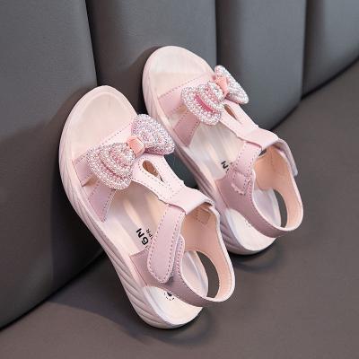 China 2023 Summer New Breathable Outdoor Princess Sandals Customized Open Toe Beach Shoes Girls Sandals For Kids for sale