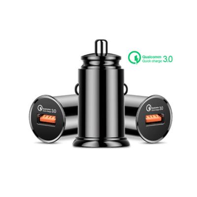 China Hot Sale Mini Portable Usb Car Charger QC 3.0 Fast Charging Car Charger Quick Charging Adapter for sale