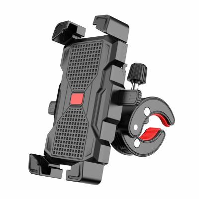 China 2021 New Arrival Waterproof 360 Degree Rotation Mobile Phone Holder Adjustable For Motorcycle Mount Bike With USB Wireless Charger for sale