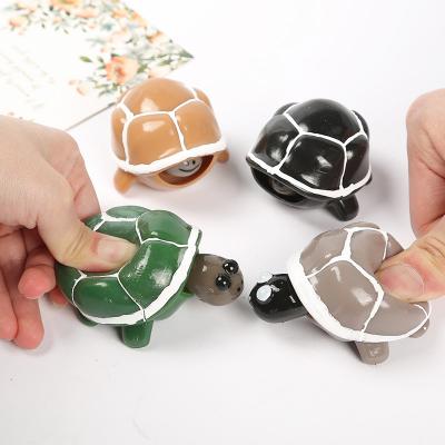 China Ready to Ship 2021 New Trending Creative Cute Cartoon Mini Animal Squeeze Toys for Unique Anti-stress Turtle Decompression Toy for sale