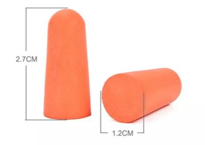 China Bullet Shape Disposable PU Foam Soft Ear Plugs 100% PVC Free for sale