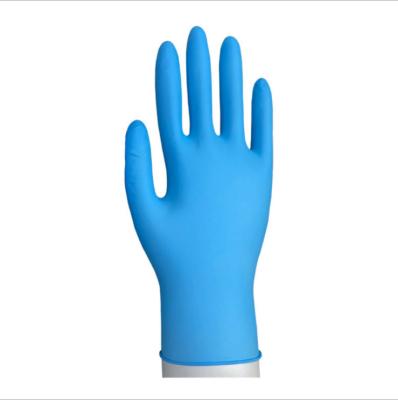 China Latex 100% Disposable Nitrile Gloves Powder Free Surgical Stretchable for sale