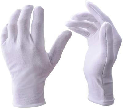 China 30% Polyester 70% White Cotton White Parade Gloves OEM for sale