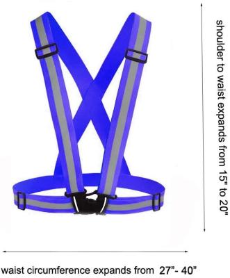 China 4 señoras púrpuras hola Vis Vest de las hebillas del poliéster ajustable de la fibra los 42*52cm en venta