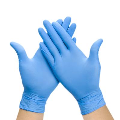 China 0. 12mm 0. 08mm Disposable Nitrile Powder Free Gloves AQL1.5 AQL4.0 for sale