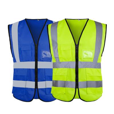 China ANSI ISEA Hi Vis Reflective Running Gear 9 Pockets Class 2 for sale