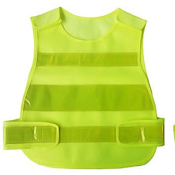 China Chemical Fiber Lattice Yellow Security Hi Vis Vest ISEA Class 2 for sale