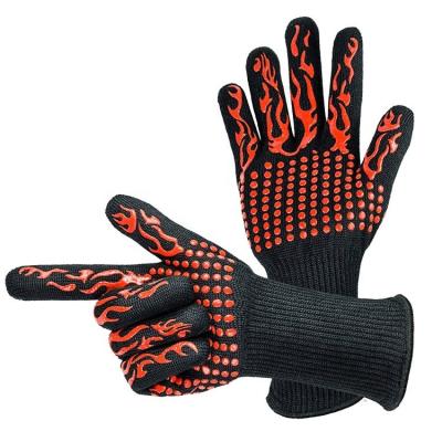 China EN420 EN388 Heat Resistant Bbq Gloves 1472F for sale