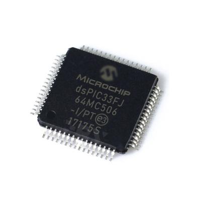 China Brand new and original digital signal microcontroller DSPIC33FJ64MC506-I/PT standard for sale