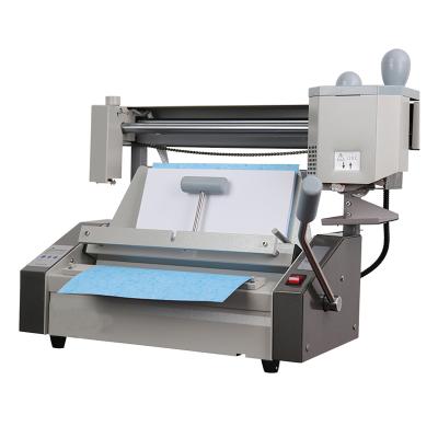 China T40 A4 320*280mm Size Manual Hot Melt Glue Book Desktop Binding Machine for sale