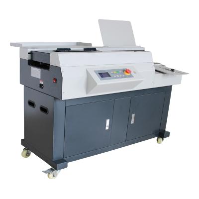 China 60S A4 120*75*110 Size Auto Hot Melt Glue Perfect Book Binding Machine for sale