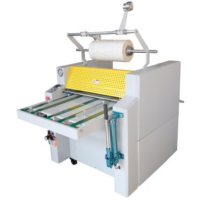 China YFM-520C hydraulic semi automatic bopp film heating oil fired A3 laminating machine for sale