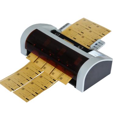 China SSB-001 A4 Size Steel Semi Automatic Desktop Electric Business Card Cutter for sale