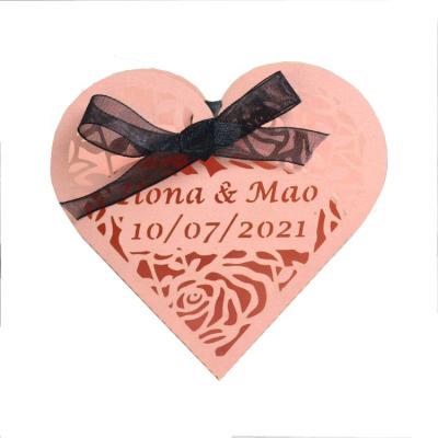 China Disposable Custom Wedding Favors Event Decor Gift Box Heart Shaped Wedding Favor Box for sale