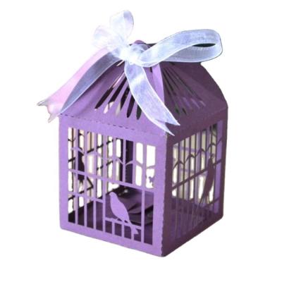 China Indian Gifts Wedding Paper Return Laser Cut Birdcage Wedding Favor Boxes for sale