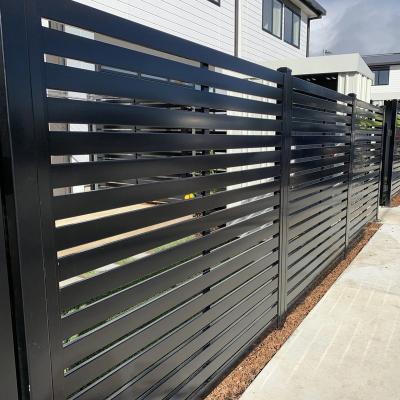 China Custom Aluminum Fence Decorative Garden Privacy Metal Material Outdoor Aluminum Fencing Fence Panels for sale