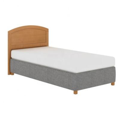 China Luxury wooden simple PANEL middle east box spring bed designs, wooden student single bed for college dormitory for sale