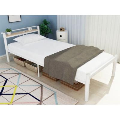 China New modern adult steel metal single bed design single bed/powder coating design furniture bedroom single bed frame with USB plug for sale