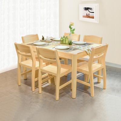 China Modern Solid Wood Assemblable Furniture Pine Wood Dining Sets Table And Chair For Living Room Furniture for sale