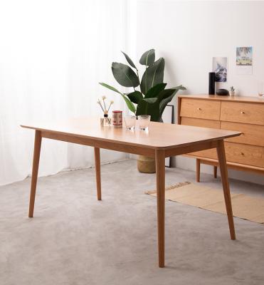 China Nordic Pure Solid Wood Small Apartment Assemblable Dining Table Cherry Apartment Modern Japanese Dining Table Assemblable Wooden Home Desk for sale