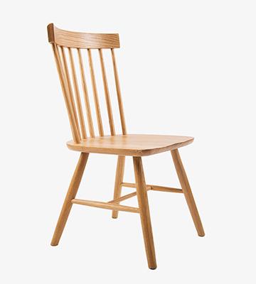 China Modern Unassembled Furniture Nordic Solid Wood Restaurant Sets White Oak Dining Side Chair Wood Dining Chair for sale